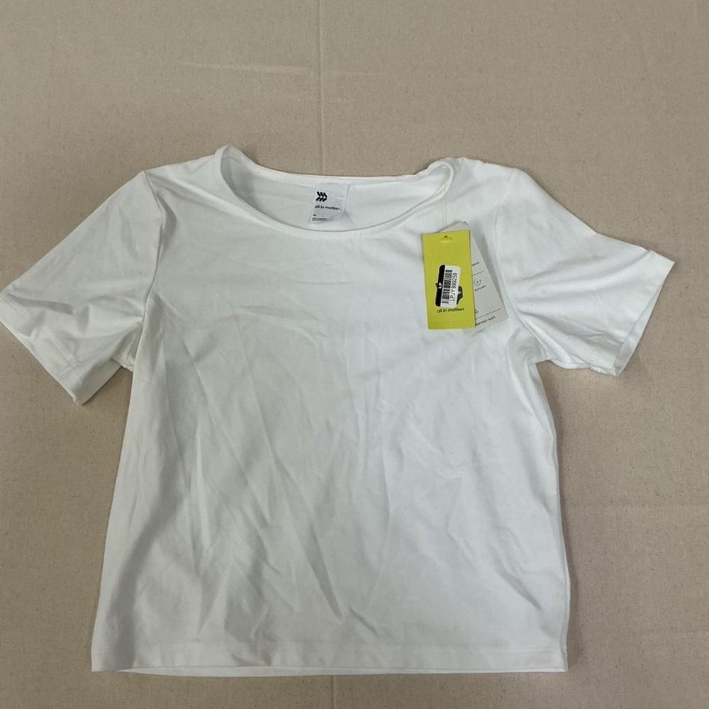 All In Motion white active tee